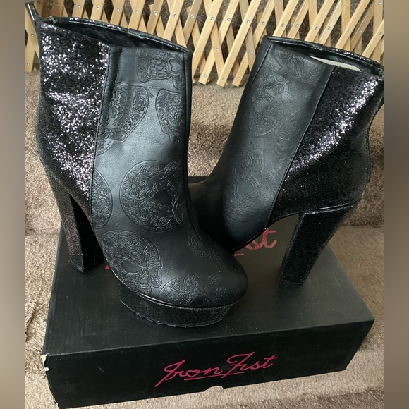 Nightrider Platform Bootie - Iron Fist- Super Rare - Size 8 - Picture 1 of 8